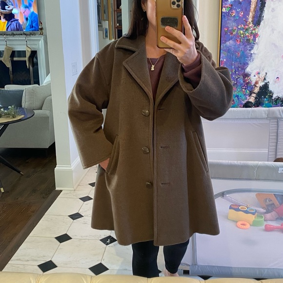 Max Mara brown wool 3/4 length 100% wool coat - Picture 12 of 13